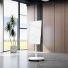 Removable Adjustable Height Tempered Glass Whiteboard, Magnetic Dry Erase Whiteboard, 36' x 24'