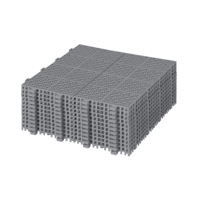 12 x 12 Inch Gray Interlocking Deck Tiles Plastic Waterproof Outdoor All Weather Anti-slip Bathroom Shower Balcony Porch Strong Weight Capacity U