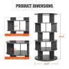 VEVOR 5-Tier Rotating Shoe Rack Tower 360¬∞ Spinning Shoe Display Carousel Black