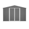 10 x 10 FT Outdoor Storage Shed, Large Metal Tool Sheds with Updated Frame Structure and Lockable Doors, Garden Shed for Backyard Garden Patio Lawn