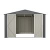 10 x 10 FT Outdoor Storage Shed, Large Metal Tool Sheds with Updated Frame Structure and Lockable Doors, Garden Shed for Backyard Garden Patio Lawn