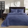 Reversible Quilt Set Navy Twin/Twin XL