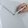 Removable Adjustable Height Tempered Glass Whiteboard, Magnetic Dry Erase Whiteboard, 36' x 24'