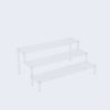 4 Tier Glass Display Cabinet, Single Door Glass Cabinet with Lock and Wheels, Floor Standing Storage Cabinet with 3 Acrylic Shelves for Living Room