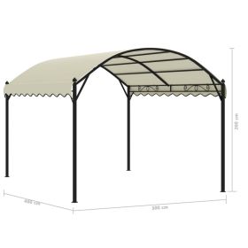vidaXL Gazebo tecido creme (Option: as picture)