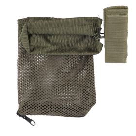 Brass Shell Collector Nylon Mesh Brass Catcher Outdoor Shell Storage Bag Hook and Loop Type (Option: as picture)