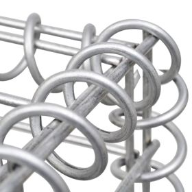 vidaXL Gabion Basket Post 50x50x60 cm Iron (Option: as picture)
