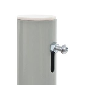vidaXL Patio Retractable Side Awning 39.4"x118.1" Gray (Option: as picture)