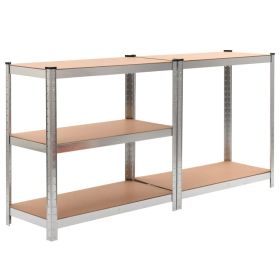 vidaXL Storage Shelves 2 pcs 90x40x180 cm MDF (Option: as picture)