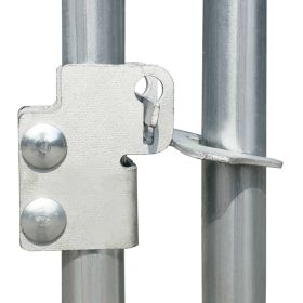 vidaXL Outdoor Chicken Cage 2.75x2x1.92 m Galvanised Steel (Option: as picture)