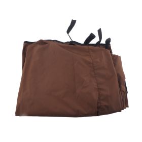 Garden Courtyard Outdoor Waterproof Polyester Taffeta Threeseater Swing Chair Hammock Seat Cushion Cover Cushion Cover 150*50*10CM (Green) (Color: coffee)