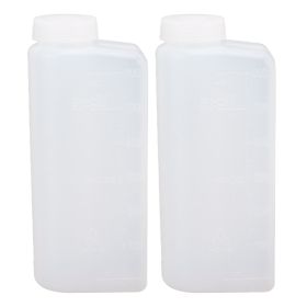 2PCS 600ML 2 Stroke Oil Petrol Fuel Mix Bottle Professional Oil Mixing Bottle Container for Chainsaw Ironing Machine (Option: as picture)