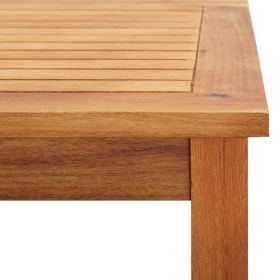 vidaXL Patio Coffee Table 23.6"x23.6"x14.2" Solid Acacia Wood (Option: as picture)