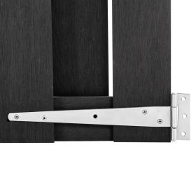 vidaXL Garden Gate WPC 39.4"x31.5" Gray (Option: as picture)