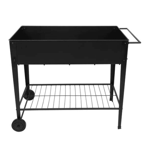 Mobile Metal Raised Garden Bed Cart With Legs For Outdoor House Patio Mobile Metal Raised Garden Bed Cart With Legs For Outdoor House Patio